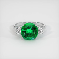 3.71 Ct. Emerald Ring, Platinum 950 1