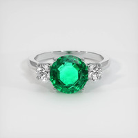 2.50 Ct. Emerald Ring, Platinum 950 1