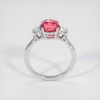 3.07 Ct. Padparadscha Sapphire Ring, Platinum 950 3