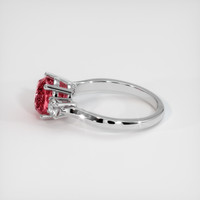 3.07 Ct. Padparadscha Sapphire Ring, Platinum 950 4