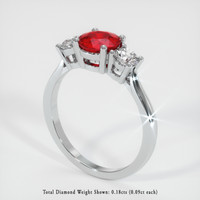 Ruby Ring 1.13 Ct., Platinum 950 Preview