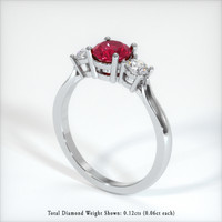 Ruby Ring 1.03 Ct. Platinum 950 Preview