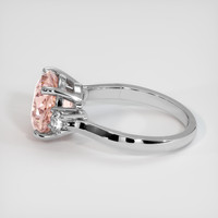 6.18 Ct. Padparadscha Sapphire Ring, Platinum 950 4