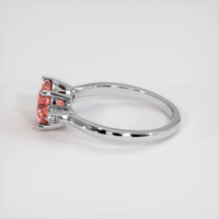 1.67 Ct. Padparadscha Sapphire Ring, Platinum 950 4