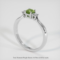0.45 Ct. Sapphire Ring, Platinum 950 2
