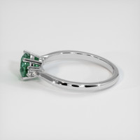 1.12 Ct. Greenish Blue Sapphire Ring, Platinum 950 4