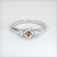 0.66 Ct. Sapphire Ring, Platinum 950 1