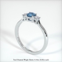 0.60 Ct. Sapphire Ring, Platinum 950 2