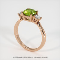 1.31 Ct. Gemstone Ring, 14K Rose Gold 2