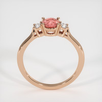 1.03 Ct. Padparadscha Sapphire Ring, 14K Rose Gold 3