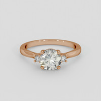 1.14 Ct. White Sapphire Ring, 14K Rose Gold 1