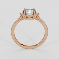 1.14 Ct. White Sapphire Ring, 14K Rose Gold 3