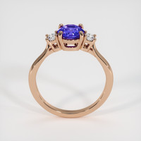 1.20 Ct. Purple Sapphire Ring, 14K Rose Gold 3