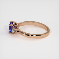 1.20 Ct. Purple Sapphire Ring, 14K Rose Gold 4
