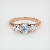 1.33 Ct. Sapphire Ring, 14K Rose Gold 1