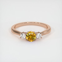 0.61 Ct. Sapphire Ring, 14K Rose Gold 1