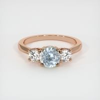 1.33 Ct. Sapphire Ring, 18K Rose Gold 1
