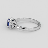 1.00 Ct. Blue Sapphire Ring, Silver 4