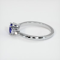 0.44 Ct. Blue Sapphire Ring, 10K White Gold 4