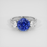 5.34 Ct. Blue Sapphire Ring, 10K White Gold 1