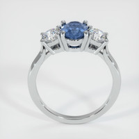 0.84 Ct. Blue Sapphire Ring, 10K White Gold 3