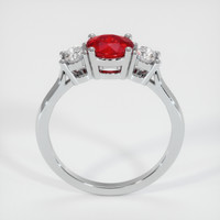 1.20 Ct. Pinkish Red Ruby Ring, 10K White Gold 3