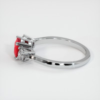 1.20 Ct. Pinkish Red Ruby Ring, 10K White Gold 4