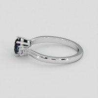1.47 Ct. Greenish Blue Sapphire Ring, 10K White Gold 4