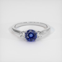 1.59 Ct. Blue Sapphire Ring, 10K White Gold 1