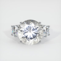 15.98 Ct. White Sapphire Ring, 10K White Gold 1