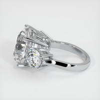 15.98 Ct. White Sapphire Ring, 10K White Gold 4
