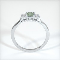 0.74 Ct. Green Sapphire Ring, 10K White Gold 3