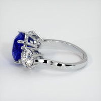 5.19 Ct. Blue Sapphire Ring, 14K White Gold 4