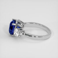 5.34 Ct. Blue Sapphire Ring, 14K White Gold 4