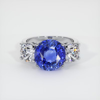 6.09 Ct. Sapphire Ring, 14K White Gold 1