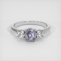 1.26 Ct. Sapphire Ring, 14K White Gold 1