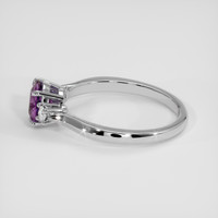 1.32 Ct. Purple Sapphire Ring, 14K White Gold 4