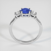 0.84 Ct. Blue Sapphire Ring, 14K White Gold 3