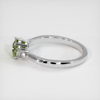0.66 Ct. Sapphire Ring, 14K White Gold 4