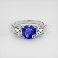 2.02 Ct. Sapphire Ring, 14K White Gold 1