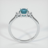 0.81 Ct. Sapphire Ring, 14K White Gold 3