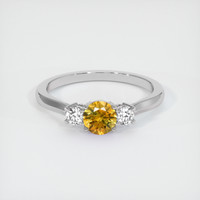 0.61 Ct. Sapphire Ring, 14K White Gold 1