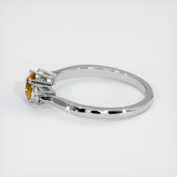 0.61 Ct. Sapphire Ring, 14K White Gold 4
