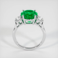 3.71 Ct. Emerald Ring, 18K White Gold 3