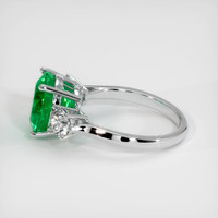 3.71 Ct. Emerald Ring, 18K White Gold 4