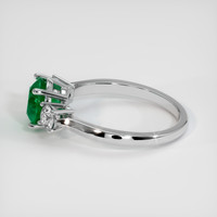 1.60 Ct. Emerald Ring, 18K White Gold 4