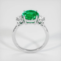 2.50 Ct. Emerald Ring, 18K White Gold 3