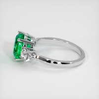 2.50 Ct. Emerald Ring, 18K White Gold 4