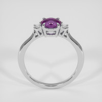1.32 Ct. Purple Sapphire Ring, 18K White Gold 3