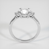 2.00 Ct. White Sapphire Ring, 18K White Gold 3